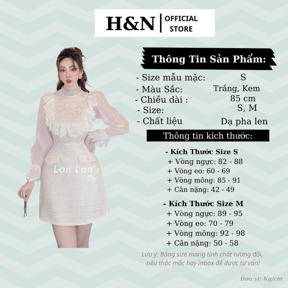 Váy nữ thiết kế dáng ngắn chữ A đầm dạ phối hoa ren sang chảnh HN Clothing | BigBuy360 - bigbuy360.vn