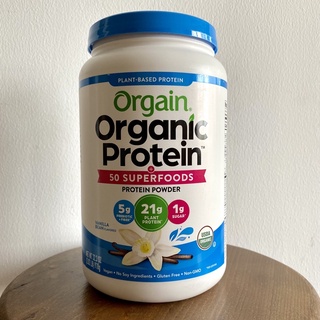 Bột đạm thực vật hữu cơ Orgain Protein organic Superfoods 918g vị vani order US
