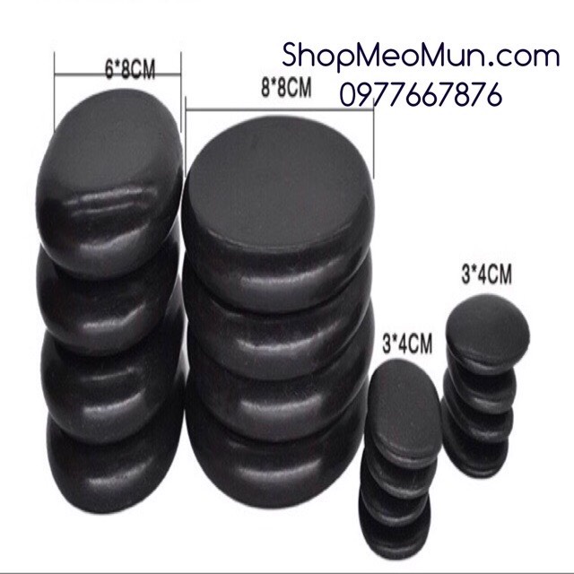 Đá nóng massage body loại 1 đủ kích cỡ