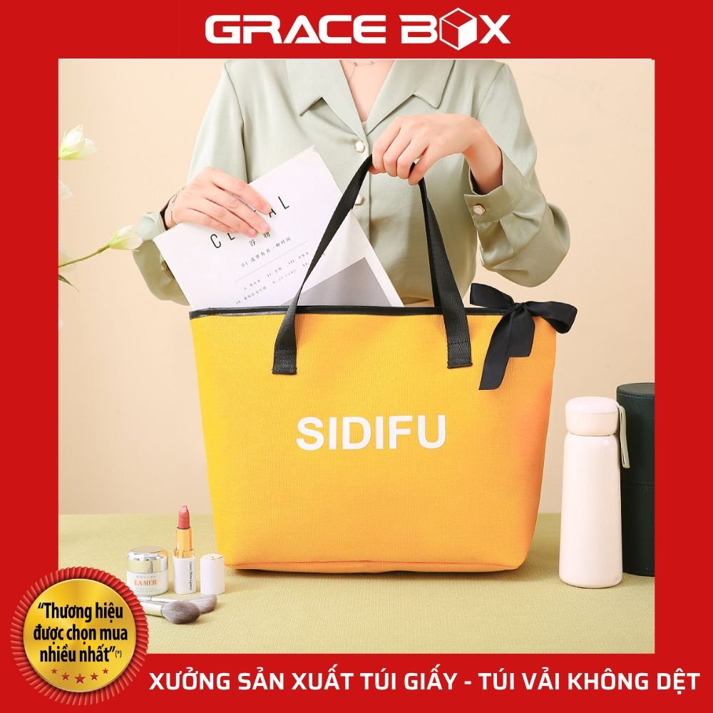 Túi Vải SIDIFU Thời Trang - Bảo Vệ Môi Trường - Siêu Thị Bao Bì Grace Box