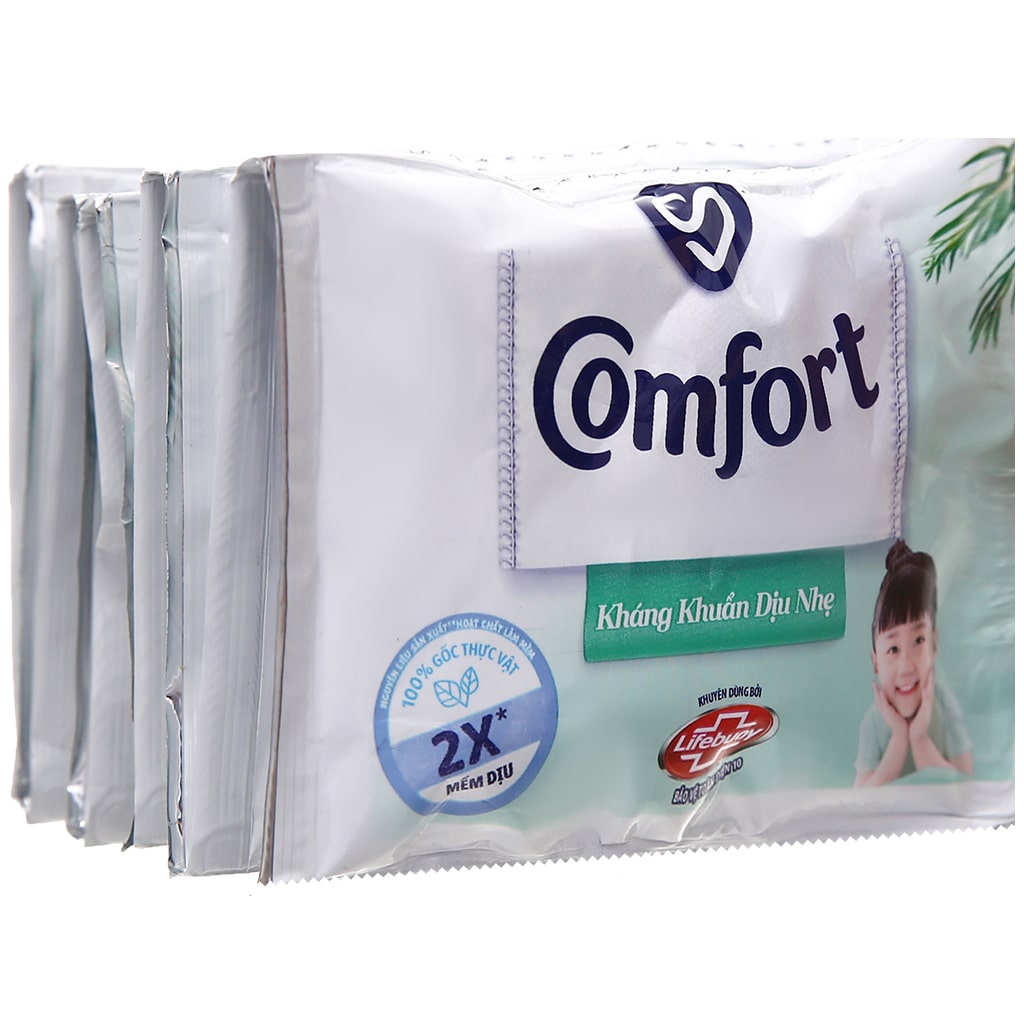 Nước xả vải Comfort kháng khuẩn dịu nhẹ 1 dây 10 gói (20ml/gói)