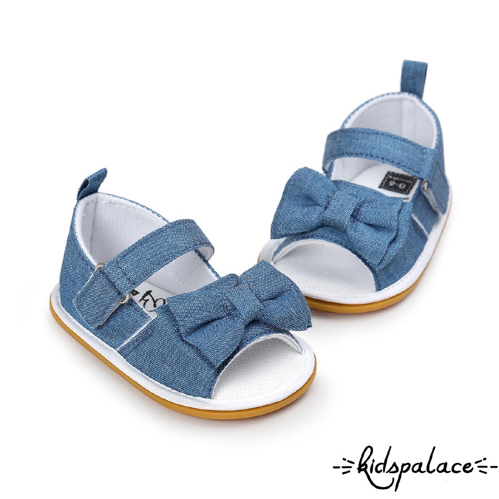 Giày sandal đính nơ xinh xắn cho bé gái