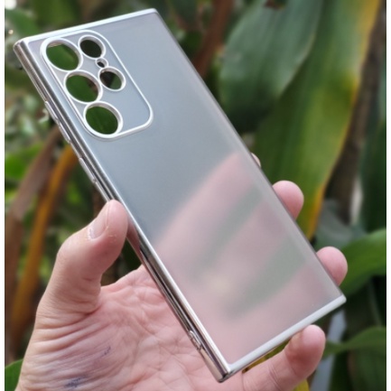 Ốp lưng sulada nhám viền màu cho Samsung S22, S22 Plus, S22 Ultra chống Vân tay, mồi hôi siêu đẹp