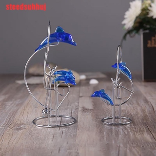 Đồ chơi cân bằng cá heo màu xanh dương giúp cân bằng cho hồ cá