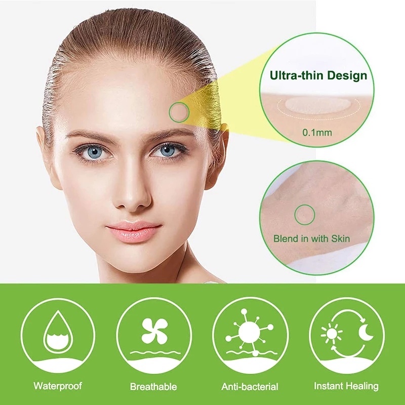 Set 36 Miếng Dán Hỗ Trợ Giảm Mụn Vô Hình Thoáng Khí Bảo Vệ Da