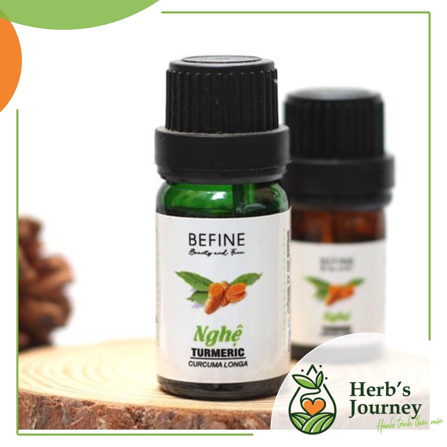 Tinh dầu Nghệ cao cấp - BEFINE - Tinh dầu nguyên chất chưng cất tự nhiên - Mờ sẹo thâm và rạn da