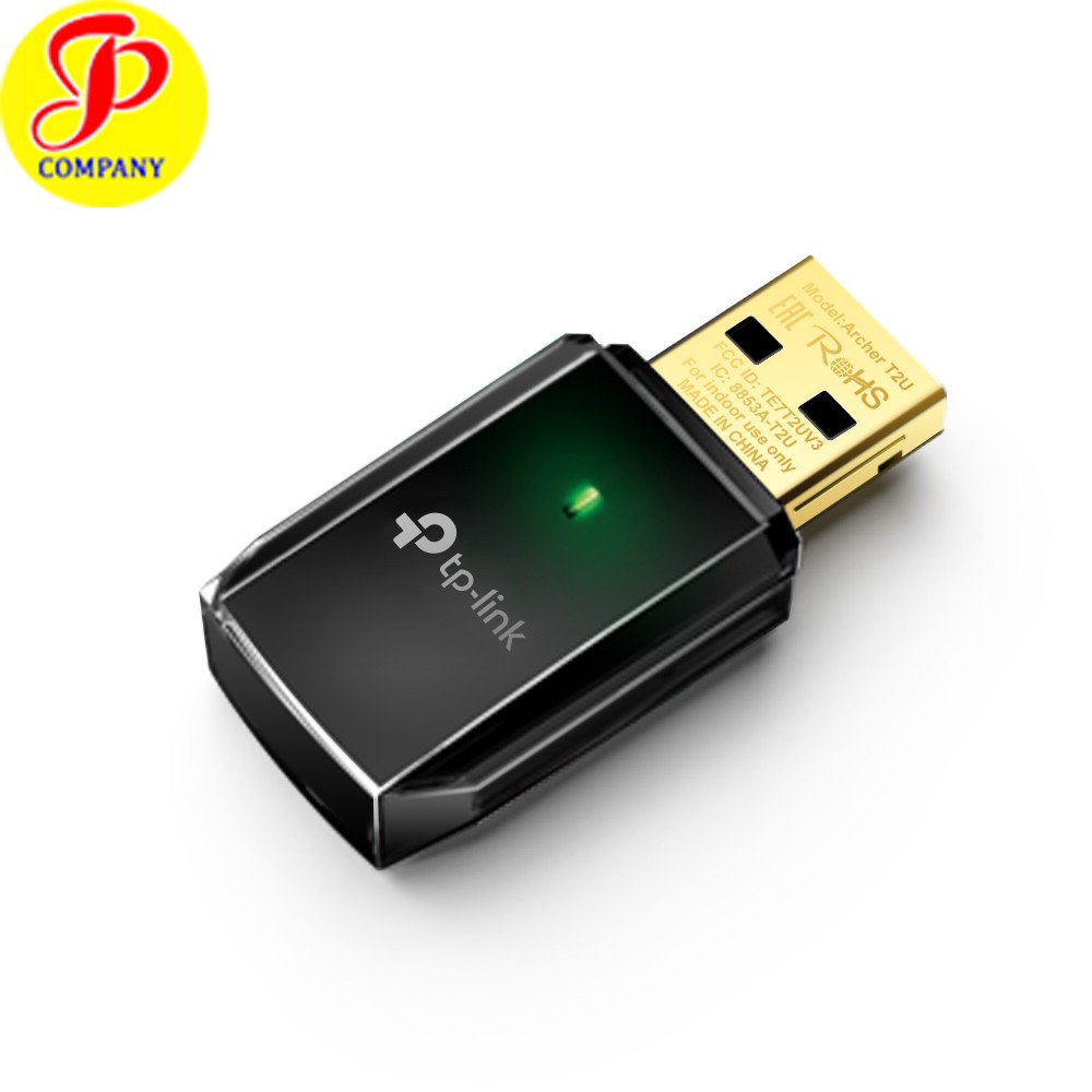 Thiết bị thu sóng wifi cổng USB TP-Link Archer T2U chuẩn AC600 - Hàng chính hãng, mới 100%, bảo hàng 2 năm | BigBuy360 - bigbuy360.vn