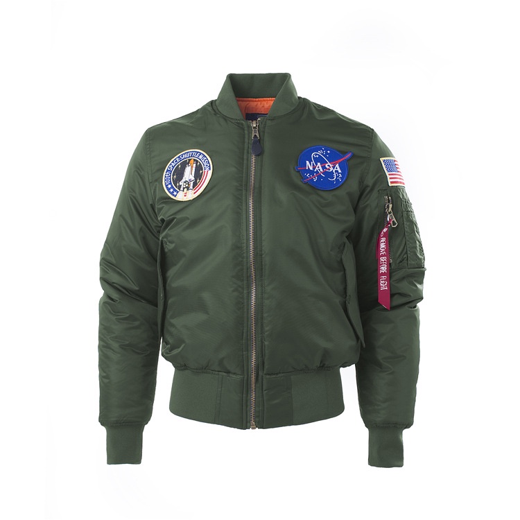 Áo khoác pilot - Ma1 thêu logo cơ quan hàng không vũ trụ Nasa