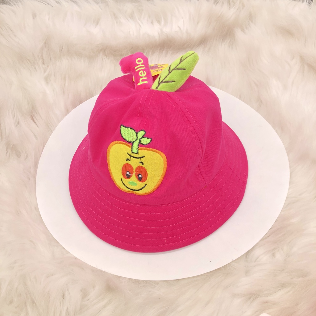 Nón cho bé, mũ trẻ em ( 3 tuổi đến 5 tuổi) hình TRÁI CÂY cute vải Cotton mềm êm (Ảnh thật)