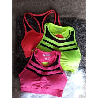 Áo Bra tập Gym Yoga Xuất khẩu Forever21 size S 3 màu xanh cam hồng