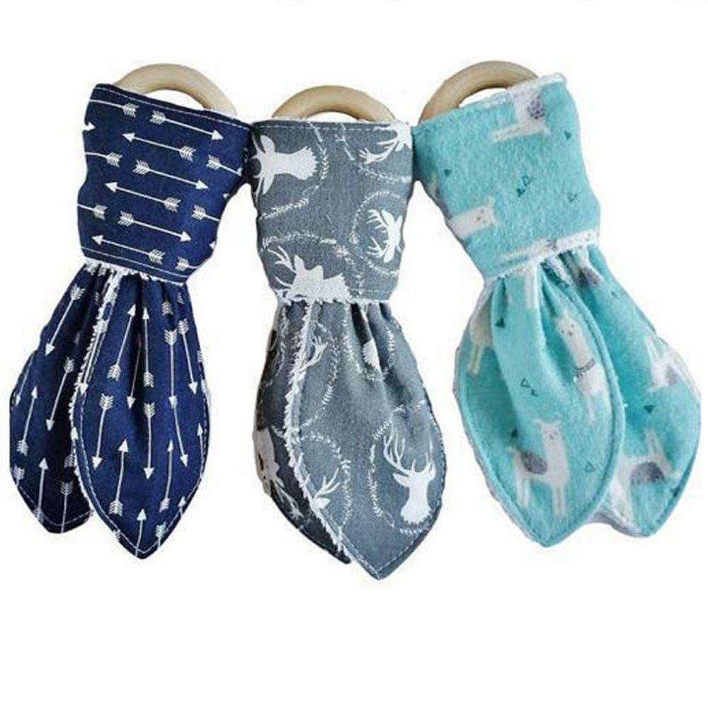 Set 5 Vòng Gỗ Tròn 70MM Gắn Đầu Nối Đồ Chơi Ngậm Mọc Răng Cho Bé