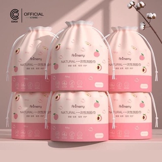 Khăn mặt khô Aminerry dùng 1 lần, tẩy trang lau khô lau ướt, khăn lau mặt trái đào siêu mềm, dai, mịn.