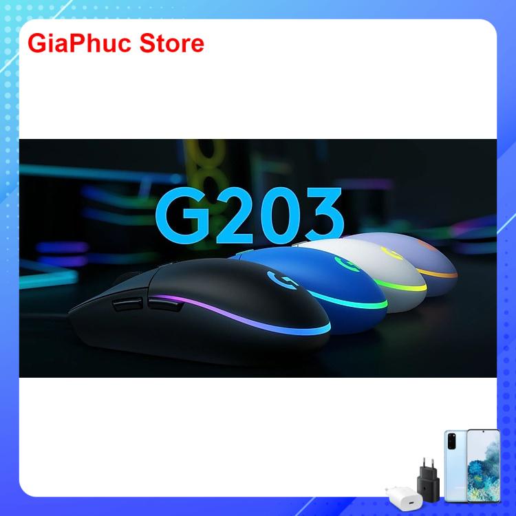 Chuột Gaming Logitech G203 Lightsync - Hàng chính hãng