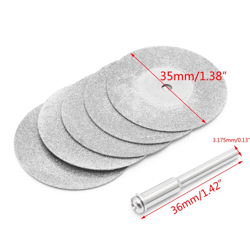 Bộ 5 Đĩa Cắt Diamonte 16 / 18 / 20 / 25 / 30 / 35 / 40 / 50mm Cho Máy Khoan