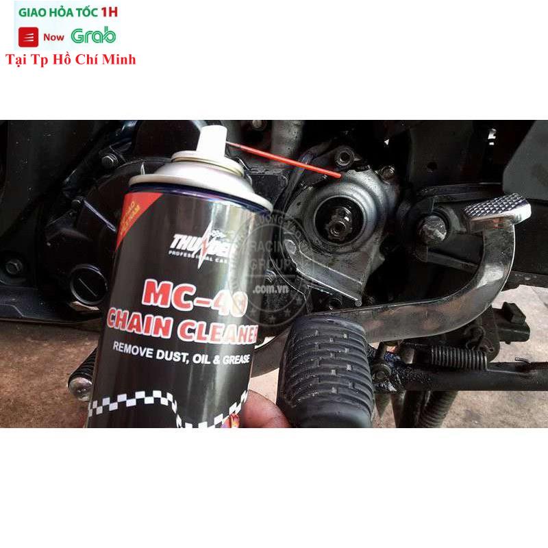 Chai Rửa Sên, Xịt Vệ Sinh Sên Thunder MC - 40 CHAIN CLEANER 400ml Kèm Bàn Chải