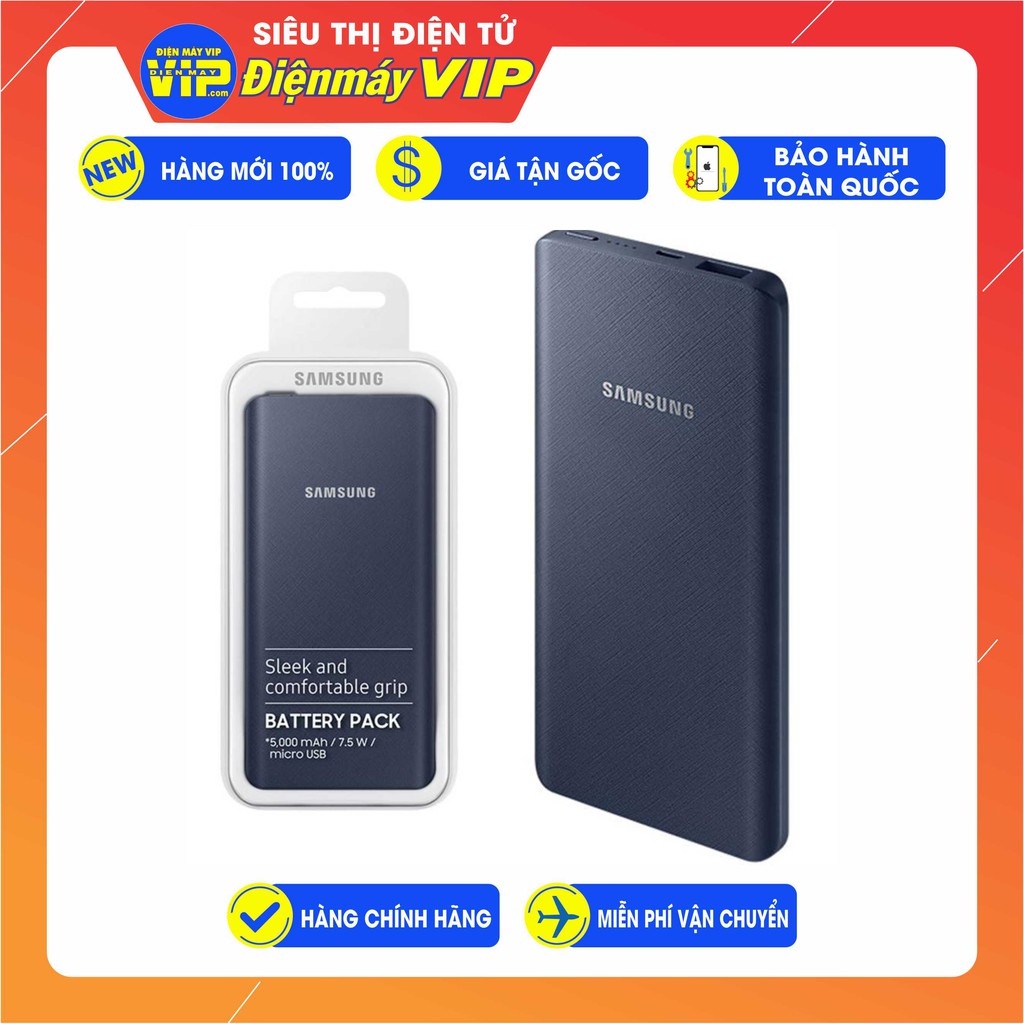 SẠC DỰ PHÒNG SAMSUNG  EB-P3020 5000mAh - Mới 100% - Nguyên Seal - Hàng Chính Hãng