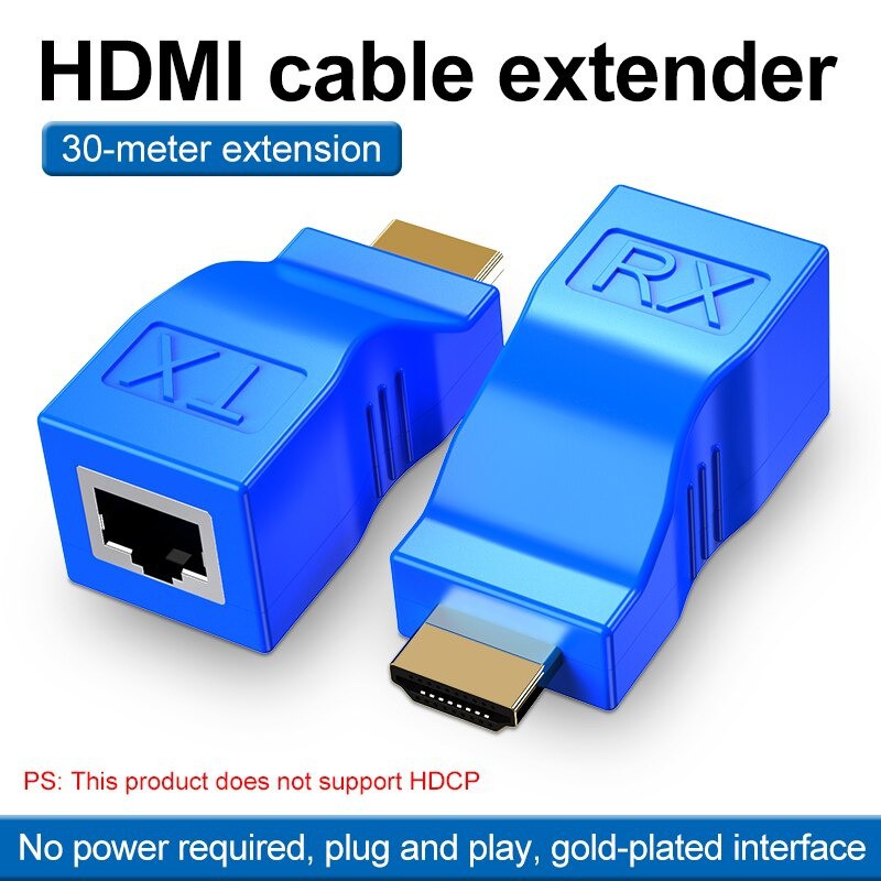 Đầu nối dài, chuyển đổi HDMI sang RJ45, VGA sang RJ45 LAN - Cat6 max 30m | BigBuy360 - bigbuy360.vn