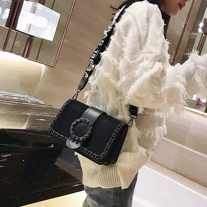 Túi da lộn dây bản lớn hàng loại I