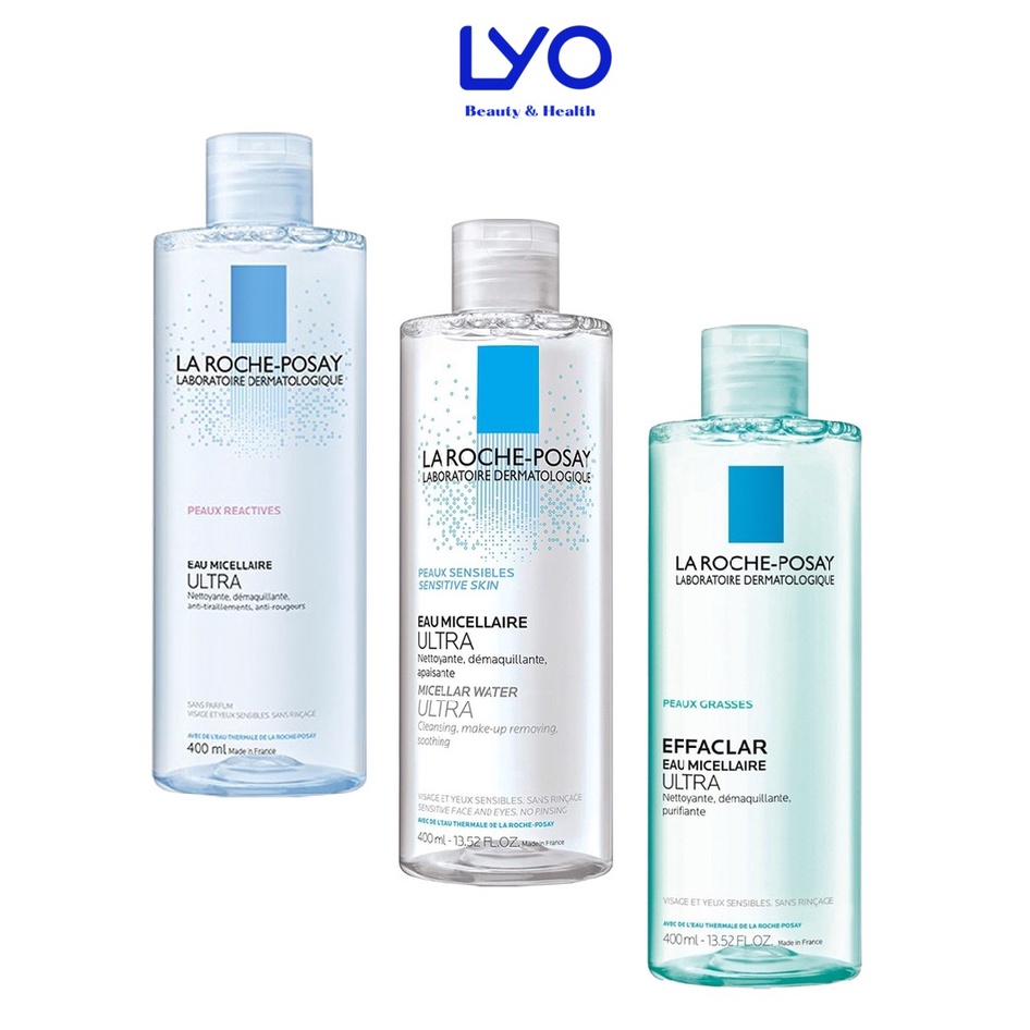 Nước Tẩy Trang La Roche Posay Eau Peaux Sensibles  Peaux Reactives  Peaux Grasses Micellaire Ultra 400ml.