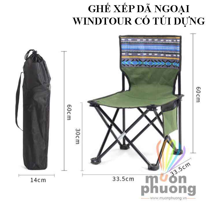 Ghế xếp dã ngoại cắm trại Windtour vật dụng không thể thiếu cho những chuyến đi thú vị - MUÔN PHƯƠNG SHOP