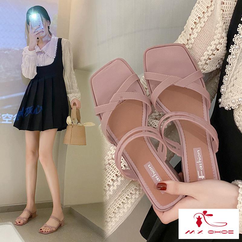 M & X ~  Dép Xỏ Ngón Đế Xuồng Hai Mảnh Ngọt Ngào Cho Nữ Sinh