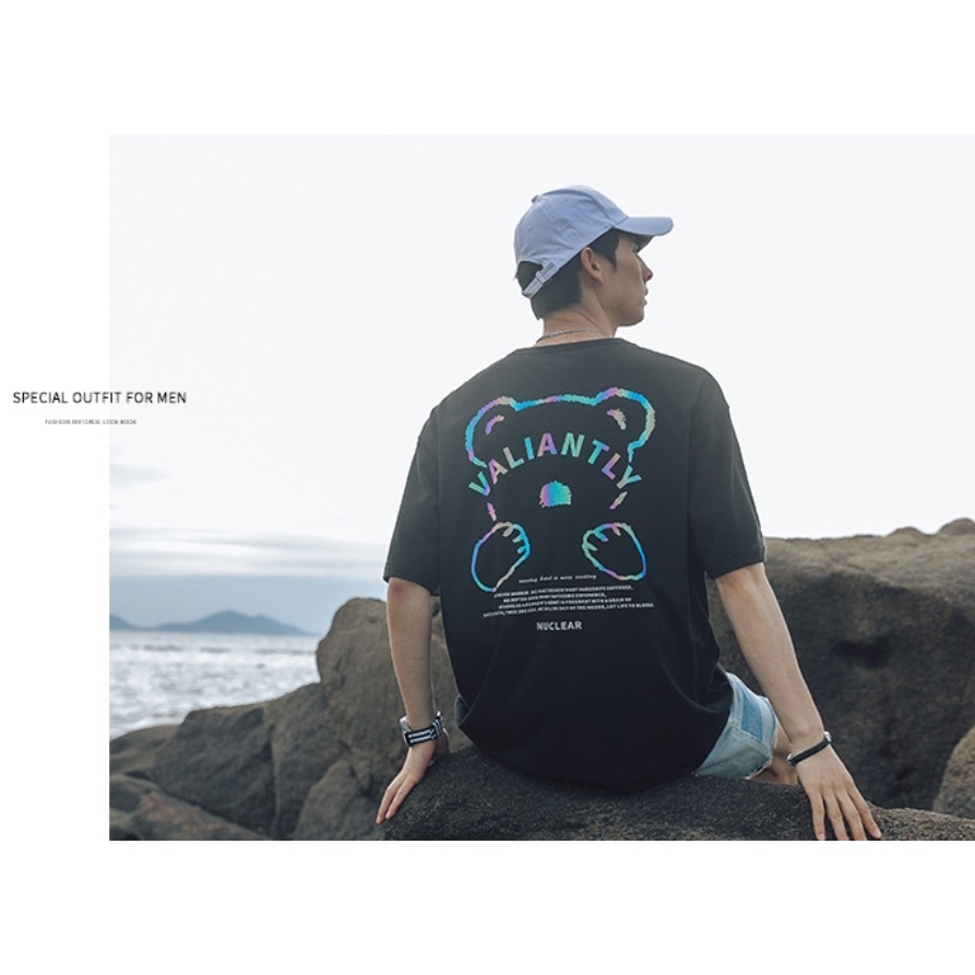 Áo thun tay lỡ MEANSTORE phông cotton Unisex nam nữ tee oversize form rộng pull Ulzzang vải mát - Valiantly