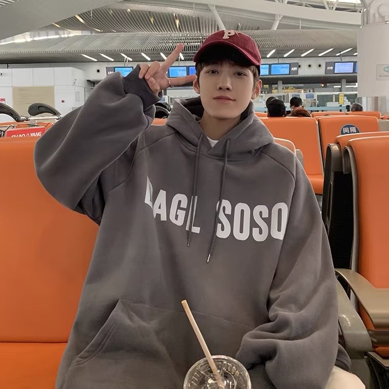 Áo Hoodie In Chữ Đơn Giản Thời Trang Dành Cho Nam Nữ áo hoodie unisex form rộng áo hoodie dày dặn