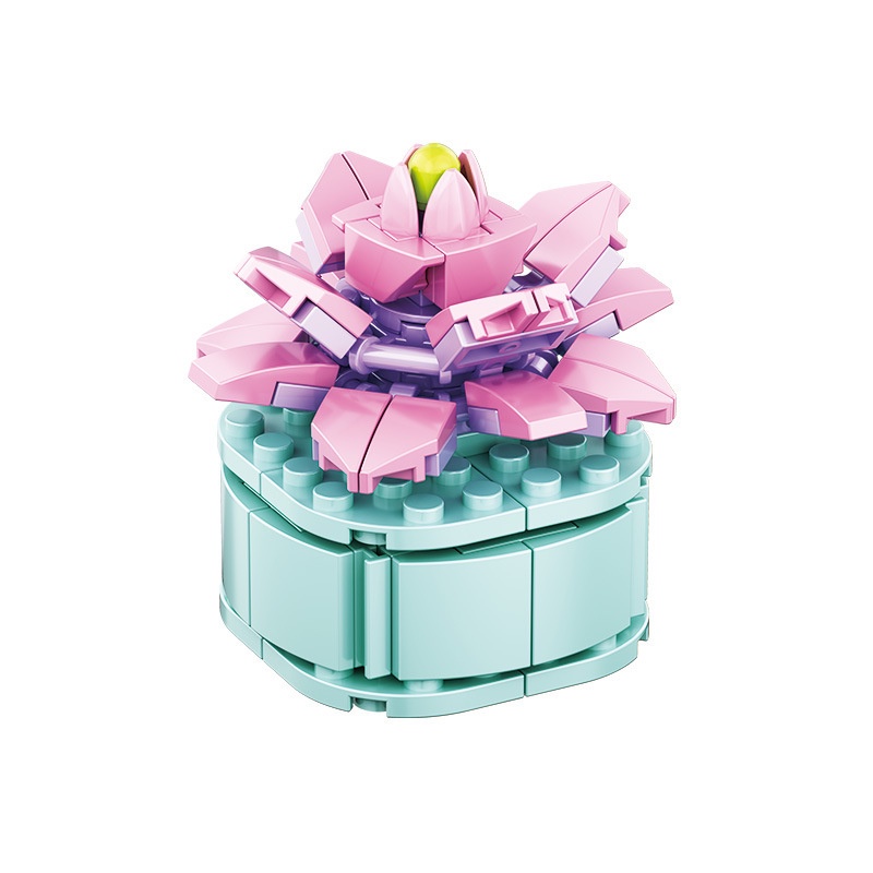 Cayi Bộ Đồ Chơi Xếp Hình Chậu Hoa Nhỏ Phong Cách Nông Dân Nhật Bản