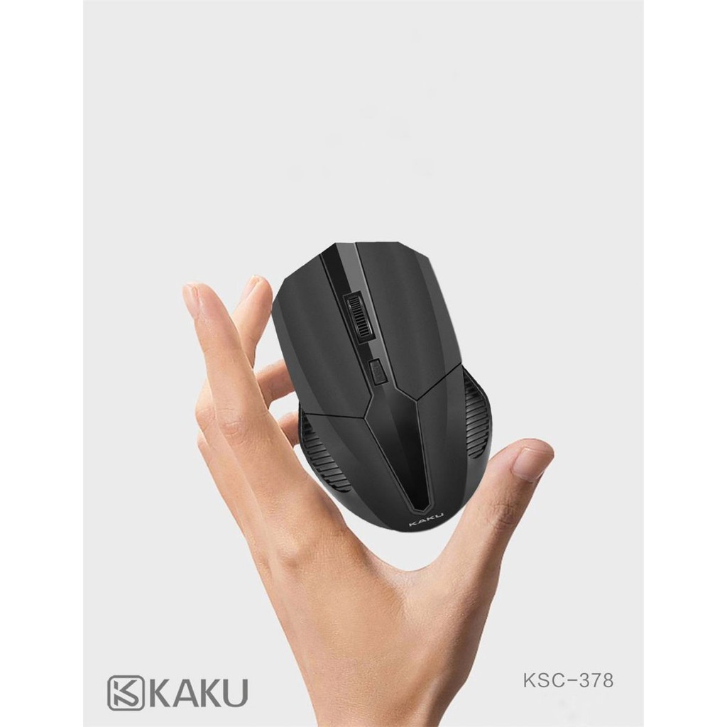 CHUỘT QUANG KHÔNG DÂY THỜI TRANG KAKU KSC-378, wireless computer laptop mouse văn phòng, chơi game ko dây, chuột cơ bản