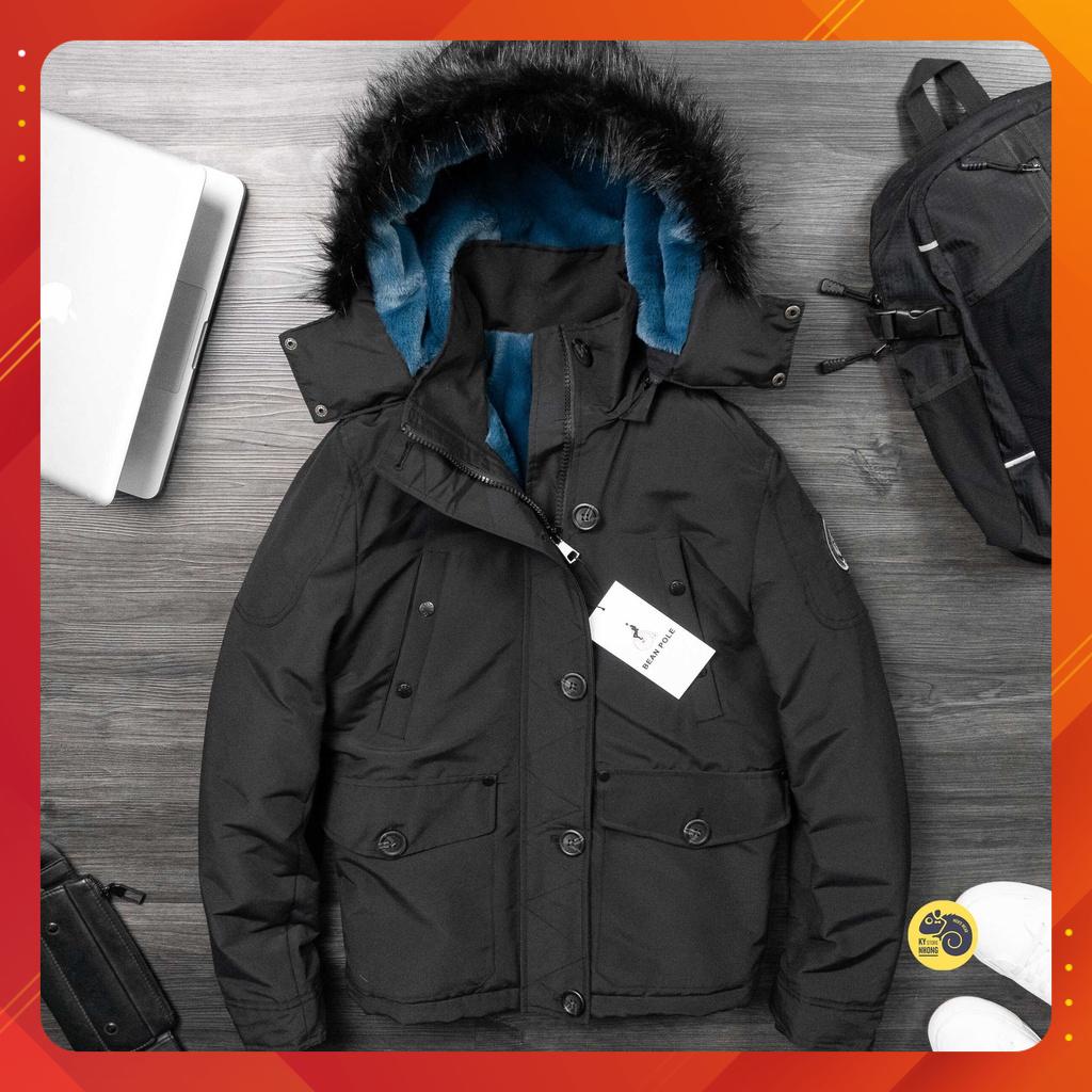 ÁO KHOÁC PARKA LÓT LÔNG CỰC DÀY DẶN, ẤM ÁP, MŨ THÁO RỜI