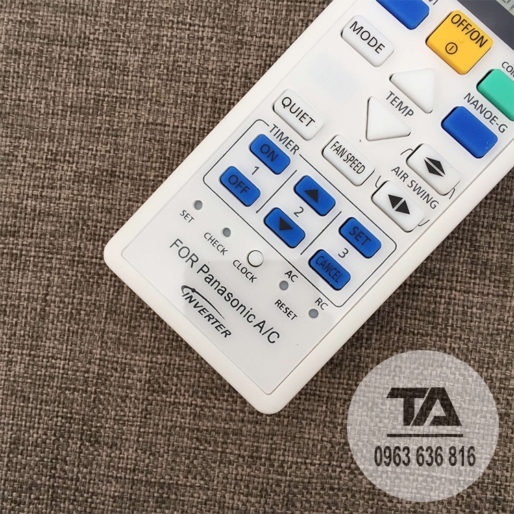 Điều khiển điều hòa Panasonic.┃Remote máy lạnh Panasonic.