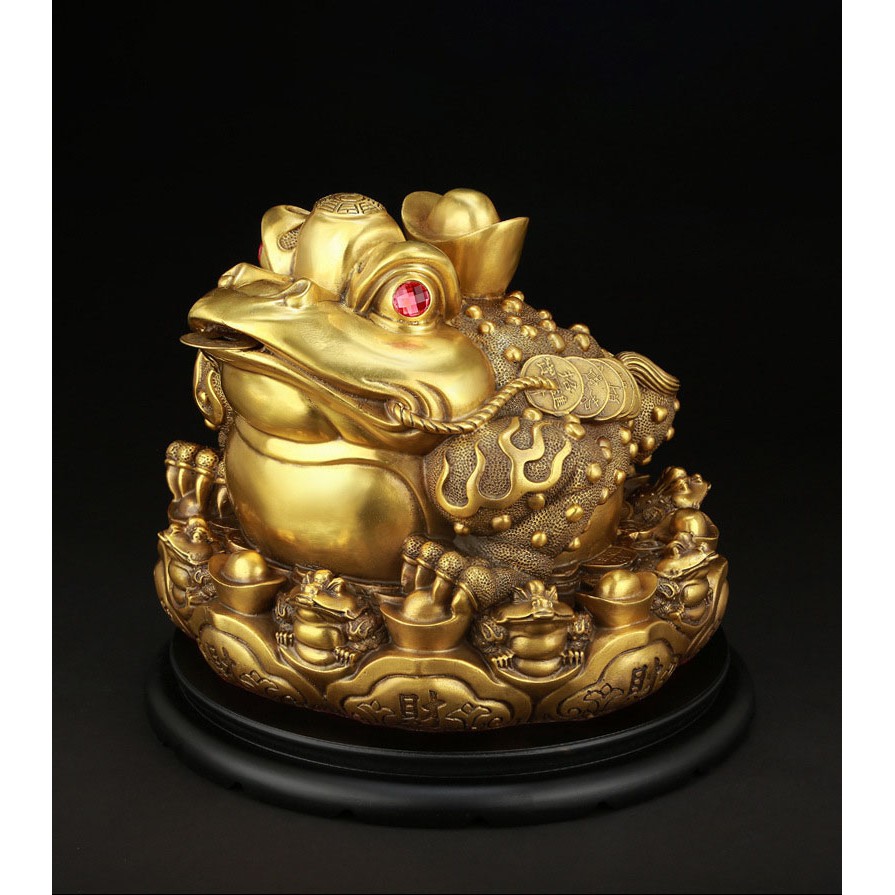 Cóc Thiềm Thừ 15CM (Loại VlP), Tặng Kèm Đế - Chất Liệu Đồng nguyên chất - Phong Thủy Cầu Tài Lộc, Giữ Của, Hóa Sát | BigBuy360 - bigbuy360.vn