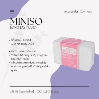 Hộp bông tẩy trang Miniso 1000 miếng
