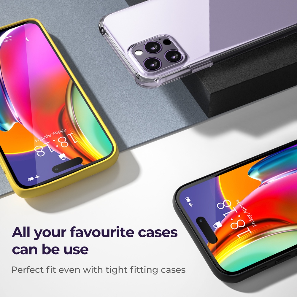 Kính Cường Lực Bảo Vệ Màn Hình Chống Cháy Nổ Cho iPhone 14 series (Trong Suốt / 10D / AG Matte / AG) 14 Plus 14 Pro Max