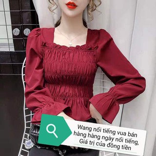 Áo Kiểu Tay Phồng Dài Thời Trang Hàn Quốc 2020 Cho Nữ
