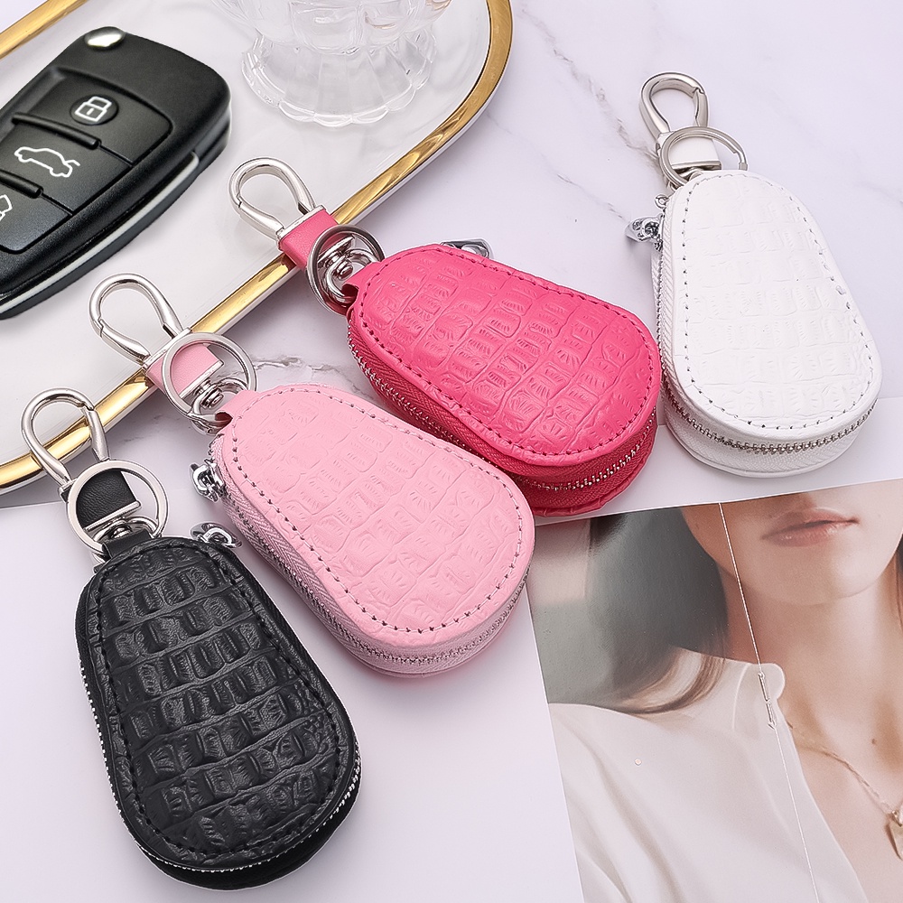 Ốp Điện Thoại TPU Mềm Họa Tiết Da Cá Sấu Bảo Vệ Toàn Diện 360 Độ Cho Chìa Khóa Xe Hơi