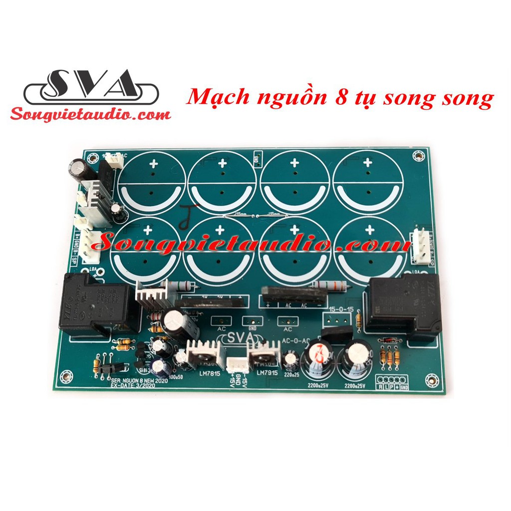 MẠCH NGUỒN 8 TỤ SONG SONG TÍCH HỢP CÁC NGUỒN PHỤ