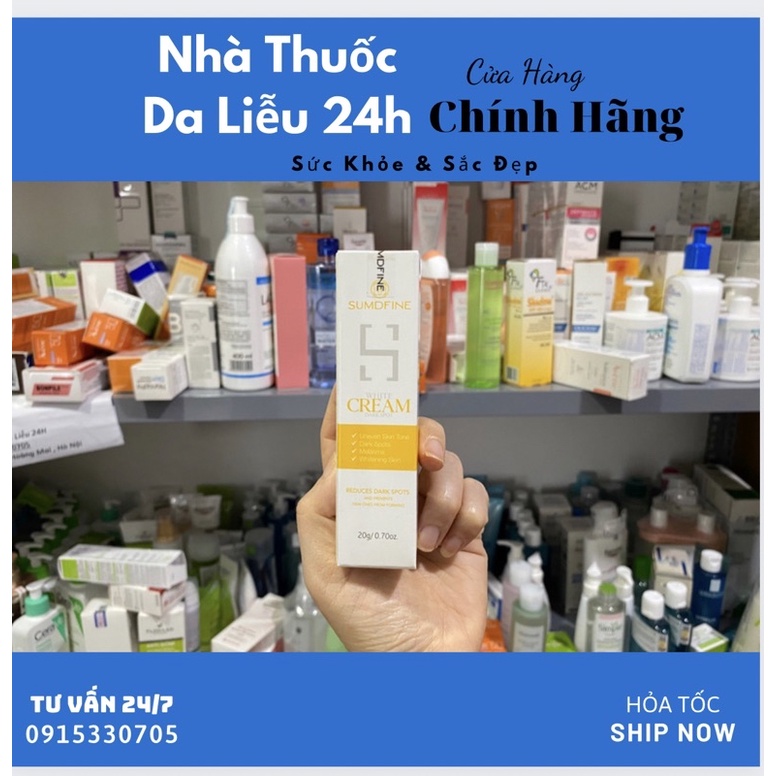 Kem Mờ Nám Trắng Da Sumdfine White Cream Dark Spot 20g