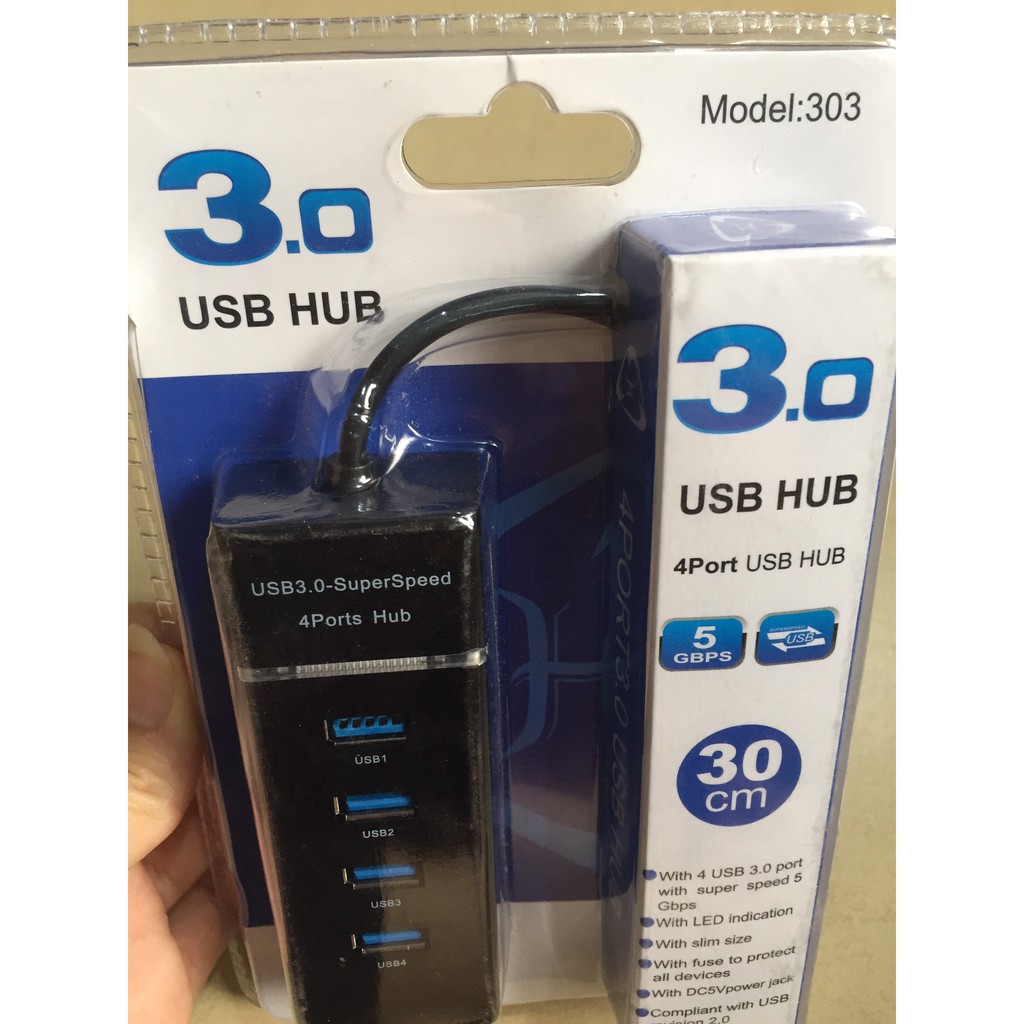 Bộ Chia USB Từ 1 Thành 4 Cổng Usb Tốc Độ 3.0, Bộ Chia Usb 4 Cổng Usb 3.0 Tốc Độ Cao