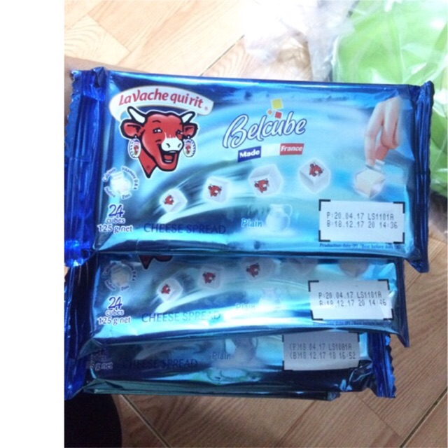 Combo 4hop Phomai Belcube 125g vị sữa