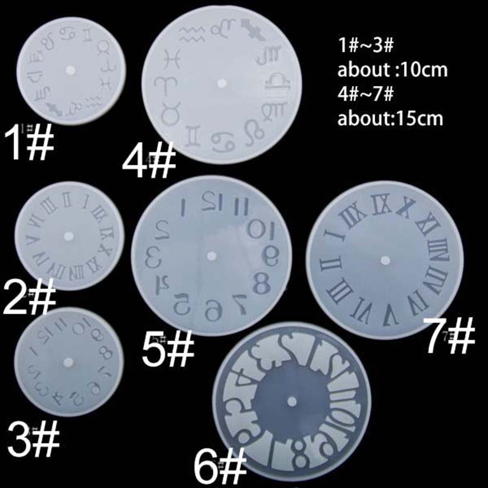 Khuôn Silicone Làm Bánh Hình Đồng Hồ 10 / 15cm 7 Kiểu Lựa Chọn
