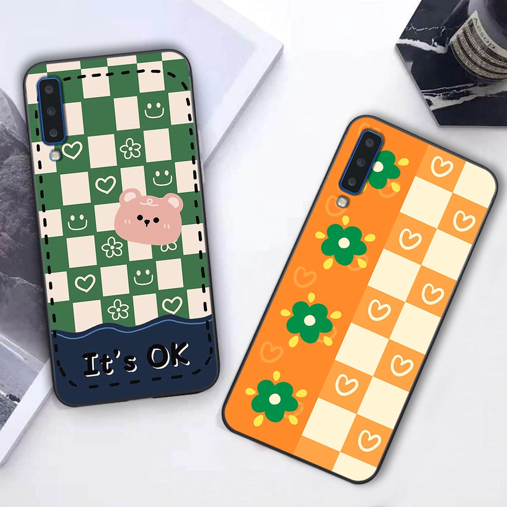 Ốp lưng Samsung A7 2018 happy day, gấu bear dễ thương - BỀN - ĐẸP -BAO GIÁ TOÀN THỊ TRƯỜNG