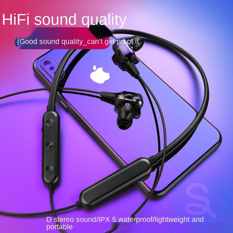 Tai Nghe Bluetooth Đeo Cổ Chất Lượng Cao Cho Điện Thoại Apple Oppo Huawei Xiaomi Vivo