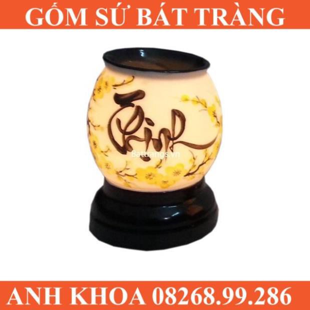 Đèn tinh dầu cỡ to - Gốm sứ Bát Tràng Anh Khoa