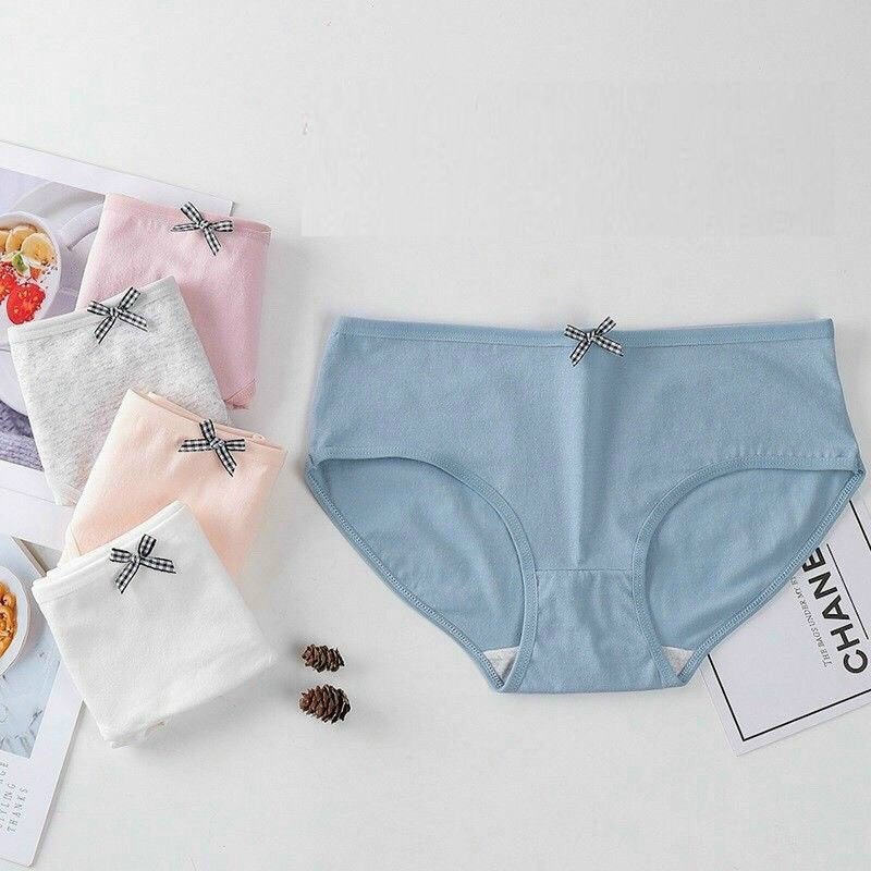 Quần Lót Nữ Cotton Cạp Nơ Kháng Khuẩn Dễ Thương, Quần Lót Sexy Sang Trọng QL012