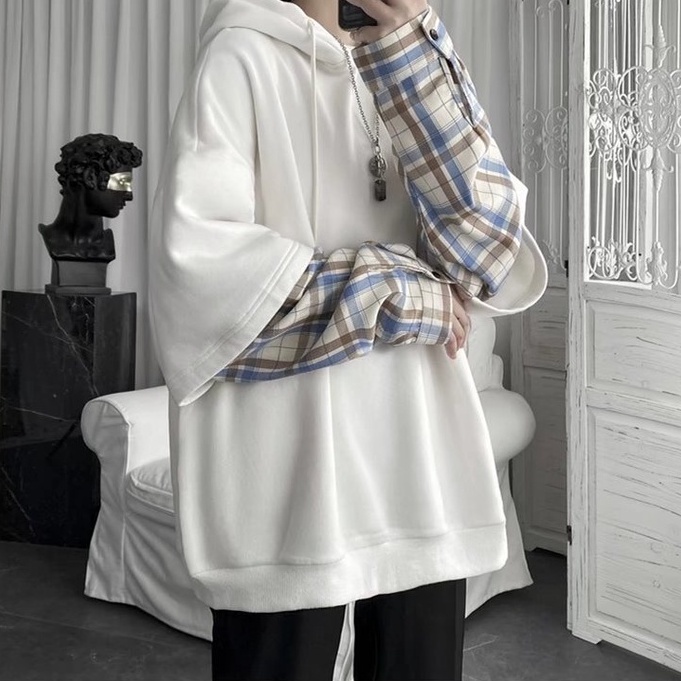 Áo Hoodie Dáng Rộng Thời Trang Hàn Quốc Đơn Giản Dành Cho Nam