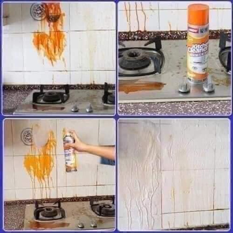 Xịt bếp Kitchen Clean vàng cam loại đắt
