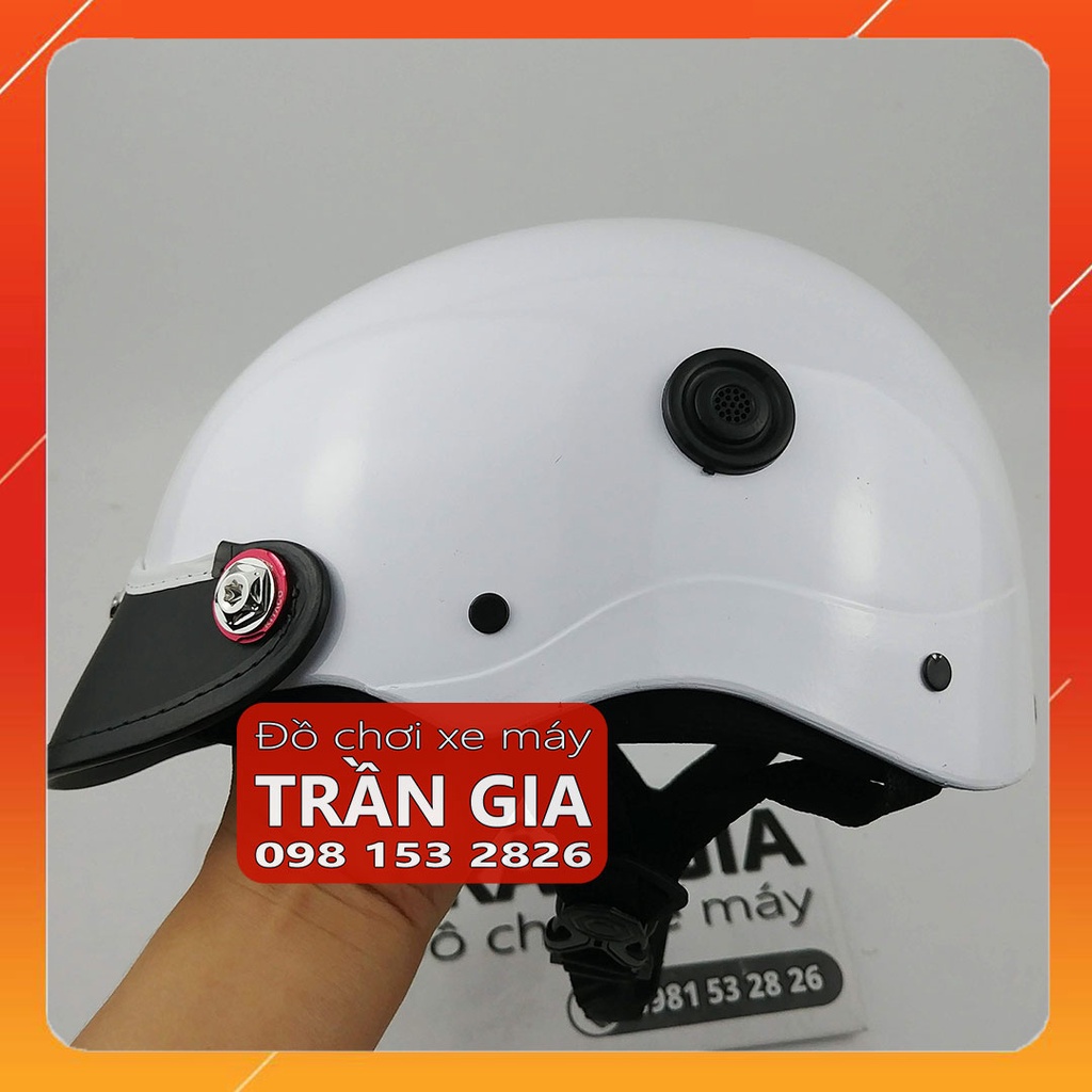 Mũ bảo hiểm gắn ốc Titan Lục Bảo Gr5 Salaya nam nữ nón 1/2 nửa đầu thời trang cao cấp chính hãng LS