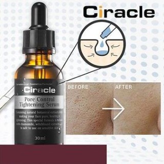 Serum dưỡng da se khít lỗ chân lông, kiểm soát nhờn và dưỡng sáng da Ciracle Pore Control Tightening Serum 30ml