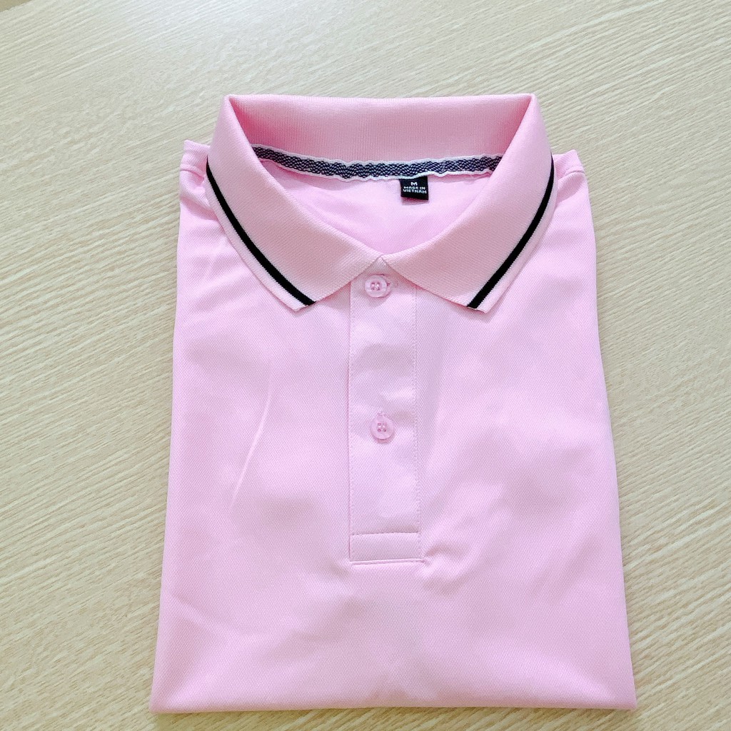 Áo Polo màu Hồng Phấn chất liệu Lacoste Thể Thao mềm mịn thoáng mát – Áo thun Nam Nữ có cổ. Nhận IN ẤN theo yêu cầu. | BigBuy360 - bigbuy360.vn